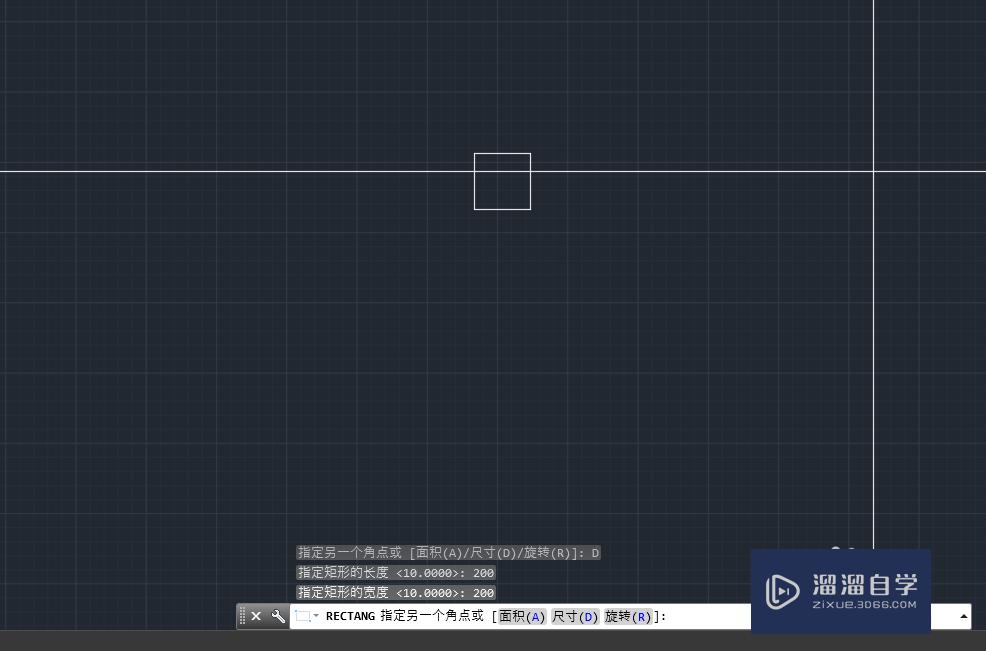 CAD中怎么画正方形？