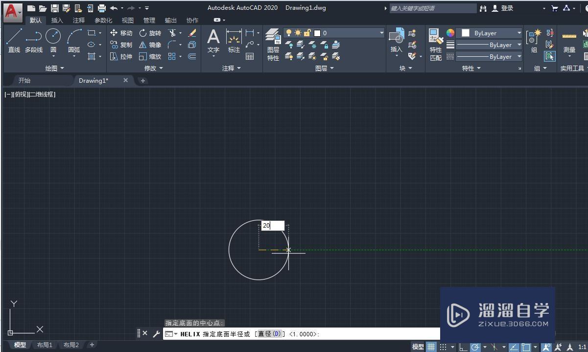 CAD如何画弹簧并显示3D效果？