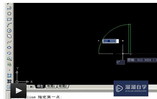 CAD画平面图门弧