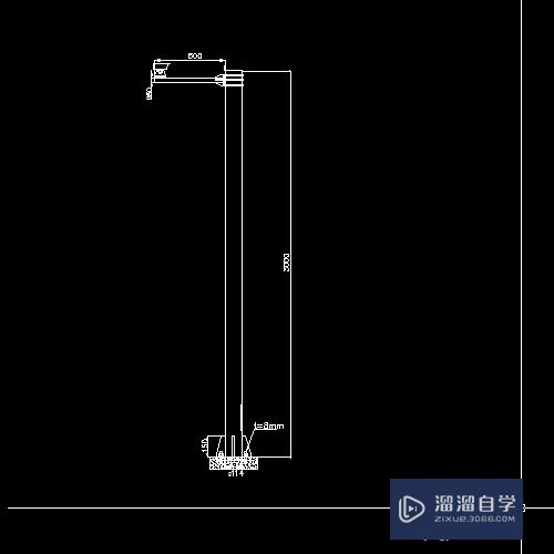 监控立杆CAD图标怎么画？