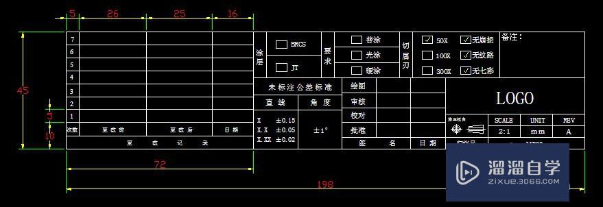 如何用CAD做制作图框表格？