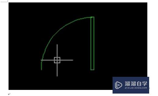 CAD画平面图门弧