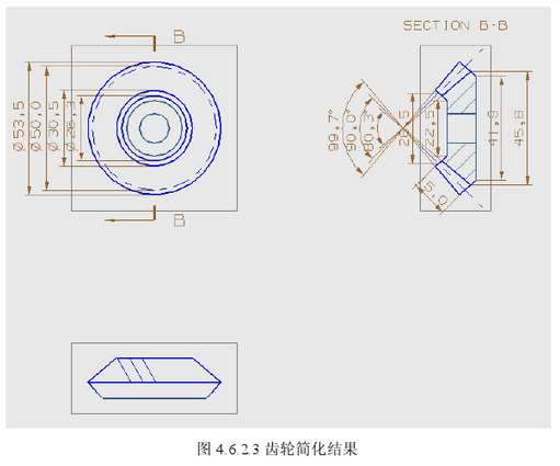 ug装配工程图中啮合齿轮如何作简化画法?