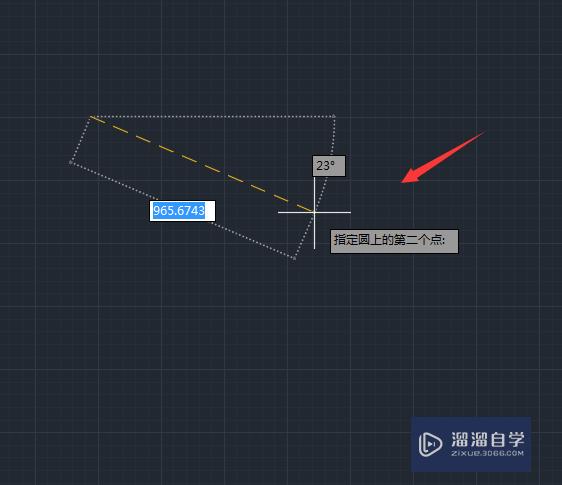 CAD如何使用三点画圆？