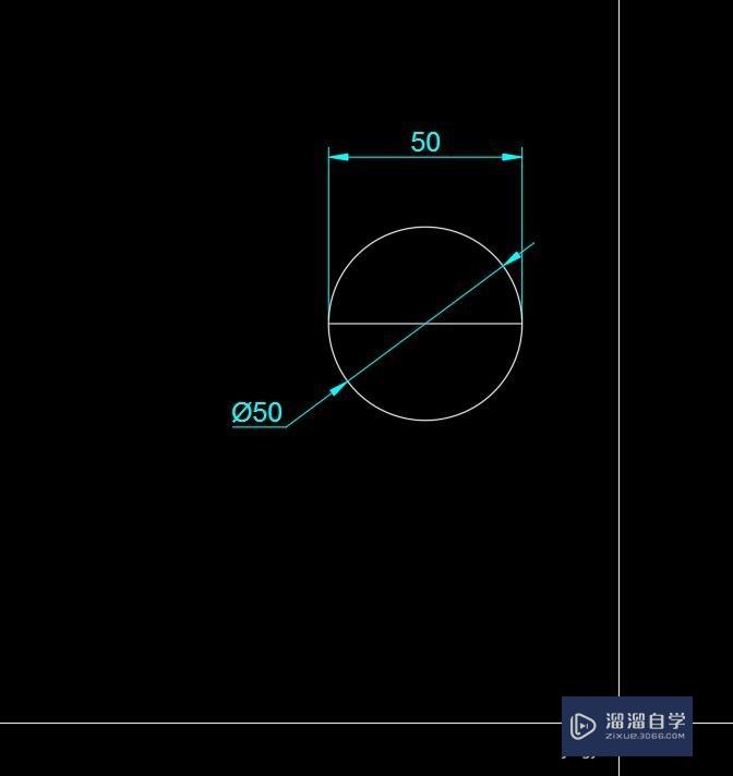 CAD基础　-　CAD怎么用２点画圆？