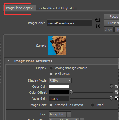 maya摄像机背景图片怎么设置才能在渲染时不带alpha通道?