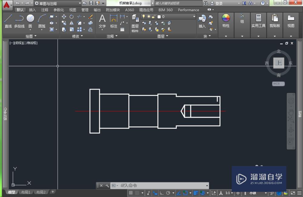 CAD的图形怎么拉伸<esred>部分</esred>？