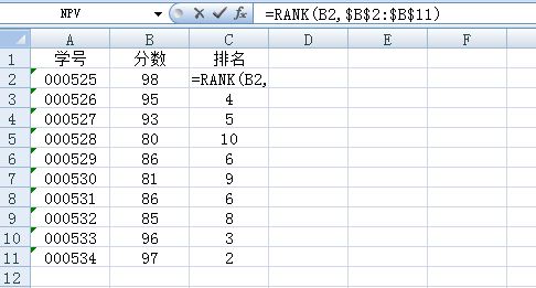 如何用WPS给成绩排名次？