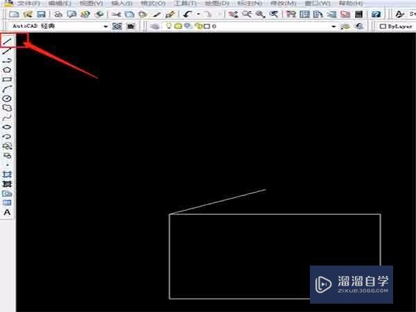 怎么用CAD画长方体？