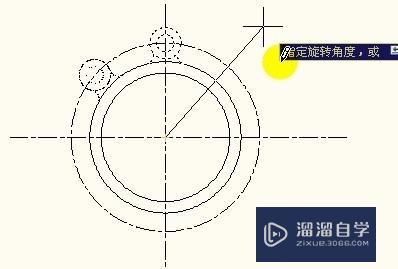 AutoCAD中旋转复制命令的使用方法，快捷键为ro