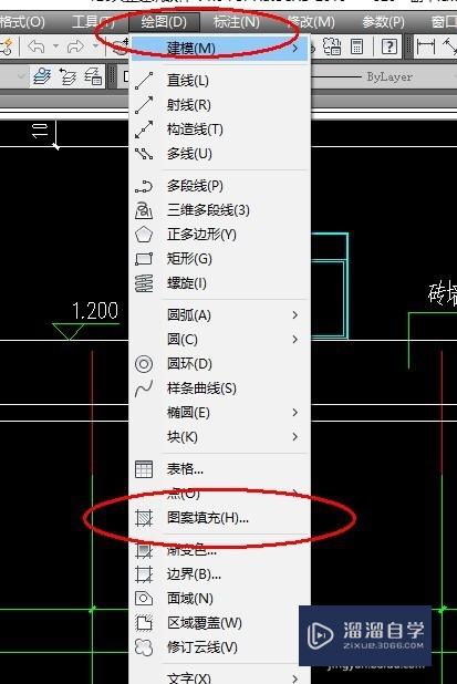 CAD怎么填充砖墙？