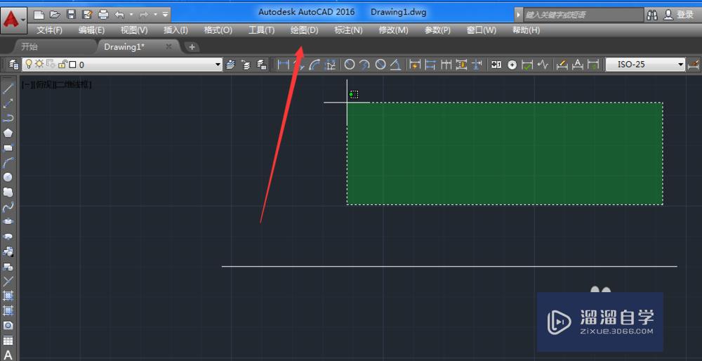 CAD2016怎么使用定距等分几何图形？