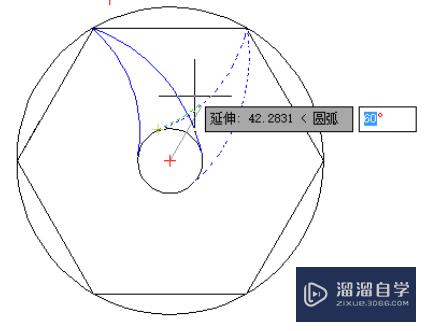 CAD中如何利用镜像、圆辅助线、旋转等命令绘制？