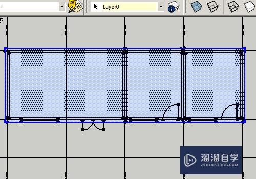 草图大师中导入的CAD怎么创建墙体？