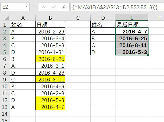 如何使用 Excel 中的找最大值Max函数？