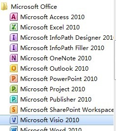 我的Microsoft Office 是2010的，visio也是2010的，但是怎么安装后怎么安装后就是找不到从哪打开呢，怎么办？