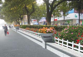 八一大道的道路景观设计