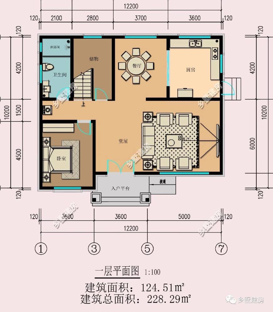 农村自建房别墅长12米,宽10米,怎样设计才好看?