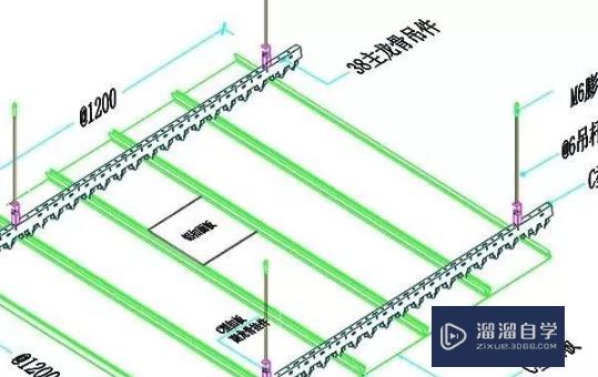 吊顶龙骨CAD怎么画？