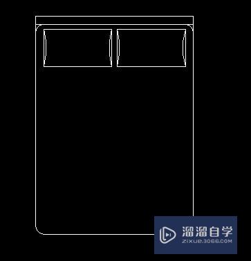 用cad怎麼畫出床的平面圖