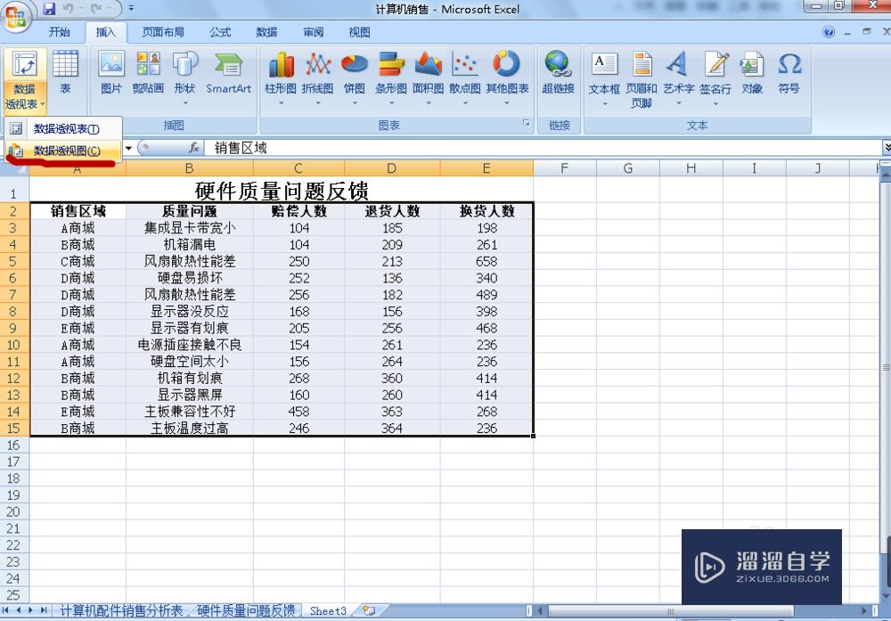 如何在Excel中使用数据透视图？