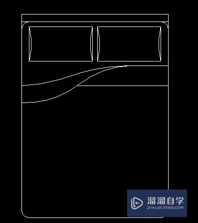 用cad怎么画出床的平面图