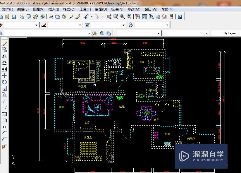 CAD 2008自学教程：[57]CAD怎么画空调插座？