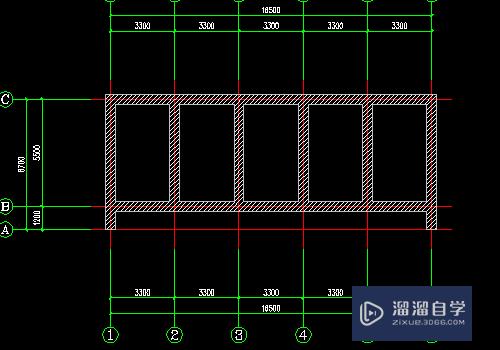 CAD中有轴线影响怎么一次填充所有墙体？