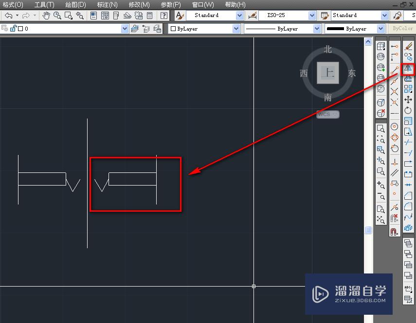 如何用CAD绘制对开折叠门？