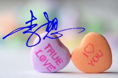 怎样设计刘李想的签名?