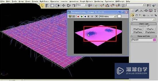 龙渲经验：VRay毛发地毯的制作全过程