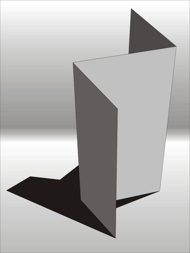 cdr怎么做折页立体效果