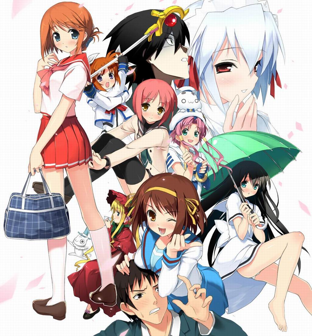 求将很多动漫人物ps在一起的图片