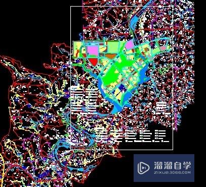 普通CAD文件里如何植入较大的地形图文件？