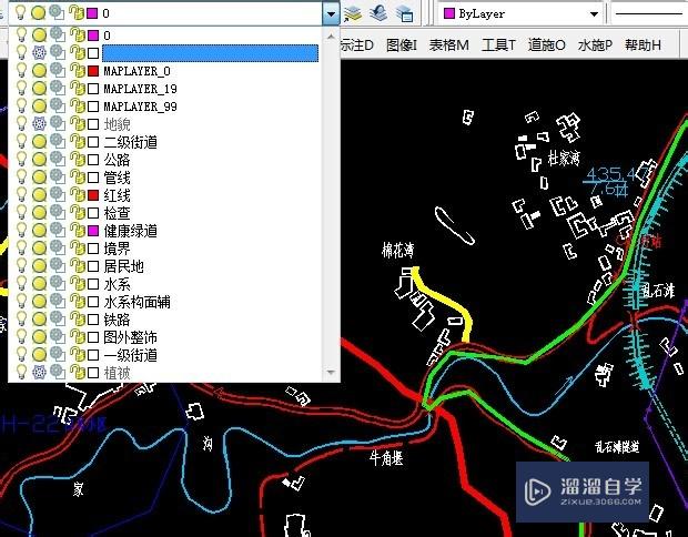 普通CAD文件里如何植入较大的地形图文件？