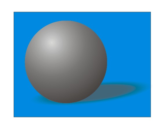 平面设计在CDR中怎么制作立体球形？