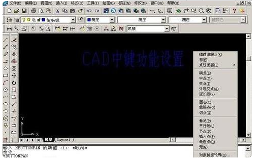 CAD怎么设置鼠标中键平移？