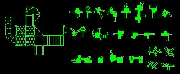 谁有儿童游乐设备 cad平面图