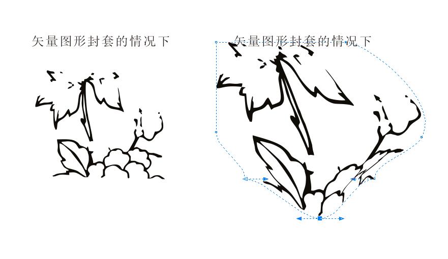 问一下cdr中,这个封套工具变形,为什么我一拉伸就变成了这样子?