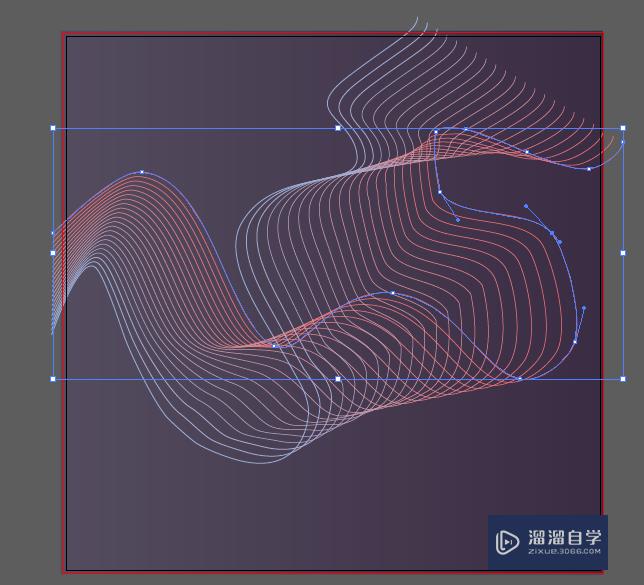 AI中如何用混合选项制作炫酷曲线？