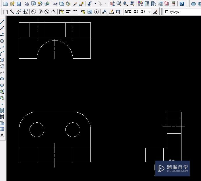 CAD实例 第27课 等轴测图（假三维）的画法