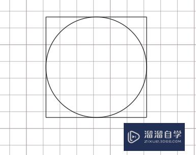 cad正方形的内切圆怎么画
