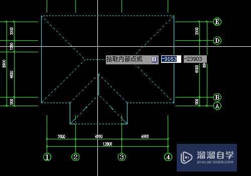 CAD中怎么填充多坡屋面？