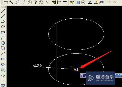 CAD怎样标注三维圆柱体的尺寸？