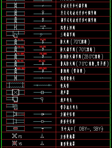 电动防火阀图例图片