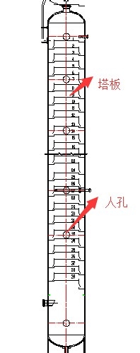 如何用CAD画出塔设备图？