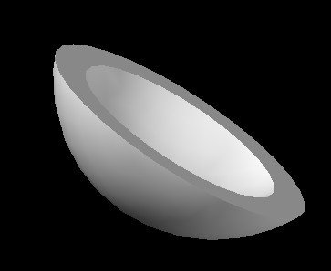 在cad中如何画一个空心球壳,那个球不能是一半的,大概三分之一?