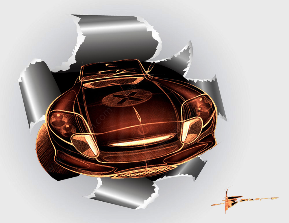 纸面的那种效果,冲破纸面,就是用一支笔从纸张后面捅破纸的那种效果