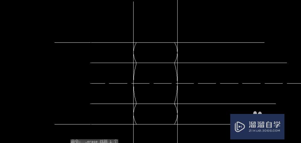 AutoCAD2013六角螺母：[2]侧视图