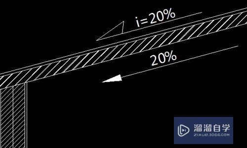 用百分比标出CAD图形中倾斜坡度